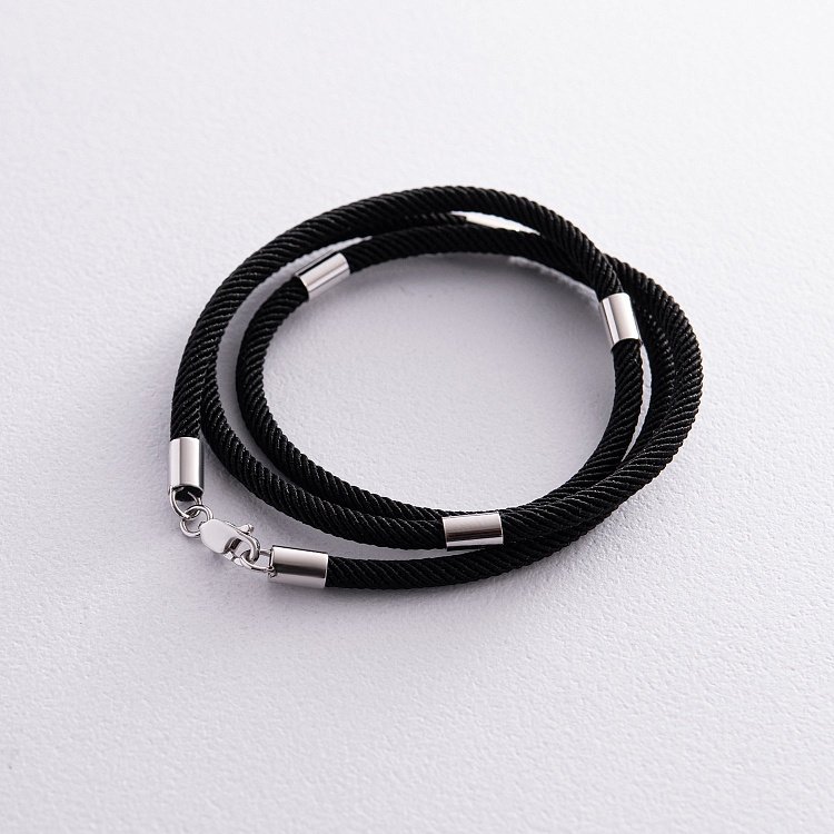 Шовковий шнурок із золотою застібкою 661б від ювелірного магазину Онікс