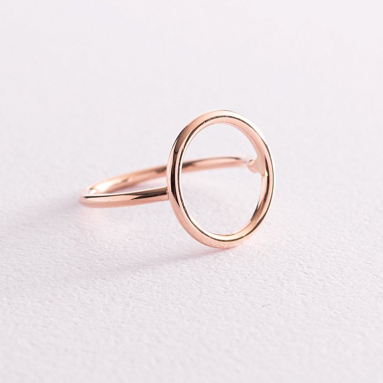 Кольцо "Круговорот" в красном золоте к06930 от ювелирного магазина Оникс - 9