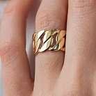 Широкое кольцо "Элизабет" в желтом золоте к07357 от ювелирного магазина Оникс - 8