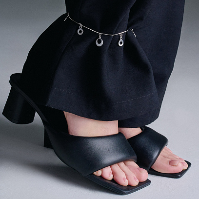 Срібний браслет на ногу 141362 №2