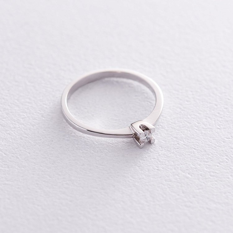 Заручальна золота каблучка з діамантом RS05866 від ювелірного магазину Онікс