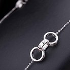 Эксклюзивное серебряное колье с фианитами 18235 от ювелирного магазина Оникс - 2