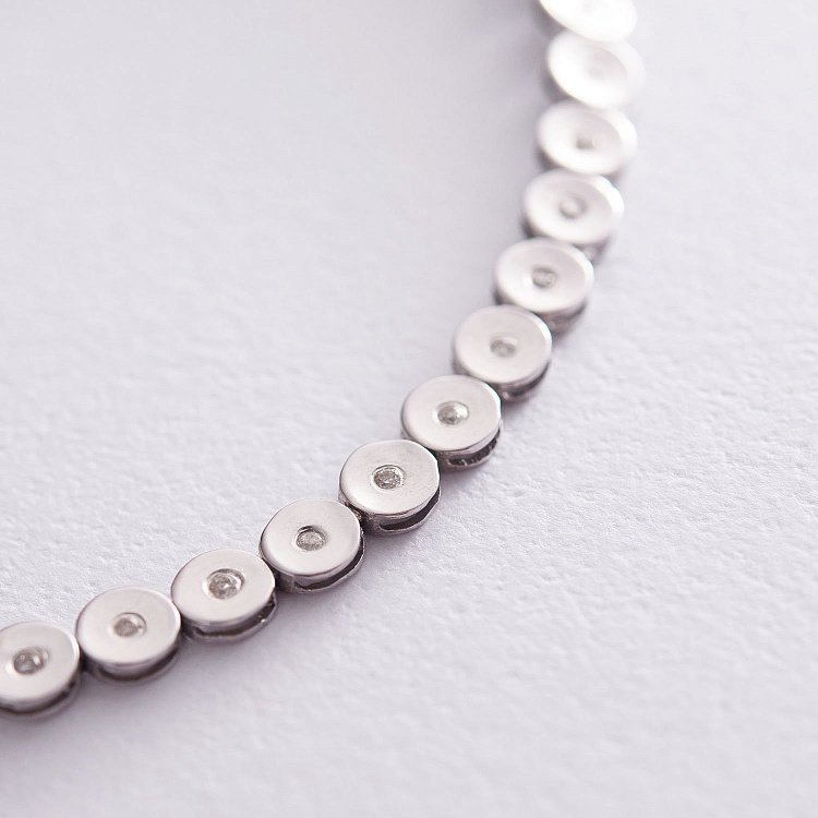 Золотий браслет з діамантами брм0154 від ювелірного магазину Онікс - 2