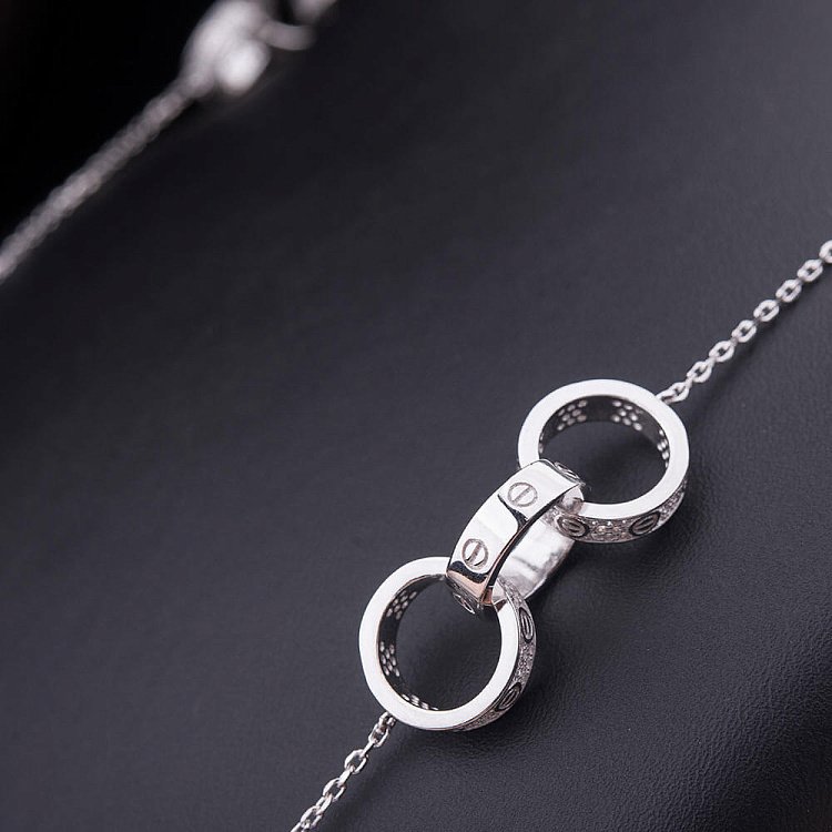 Эксклюзивное серебряное колье с фианитами 18235 от ювелирного магазина Оникс - 2