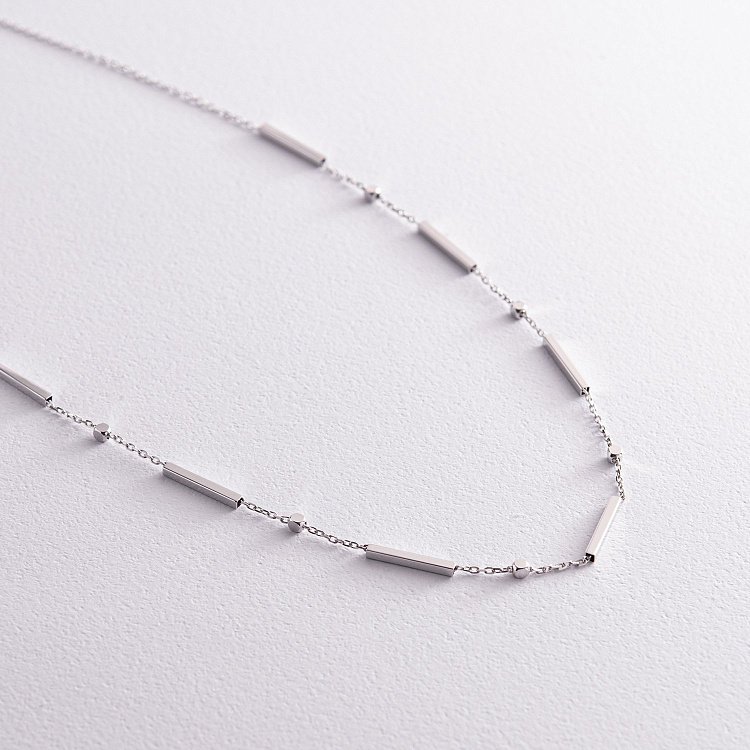 Кольє - ланцюжок у білому золоті кол02259 від ювелірного магазину Онікс