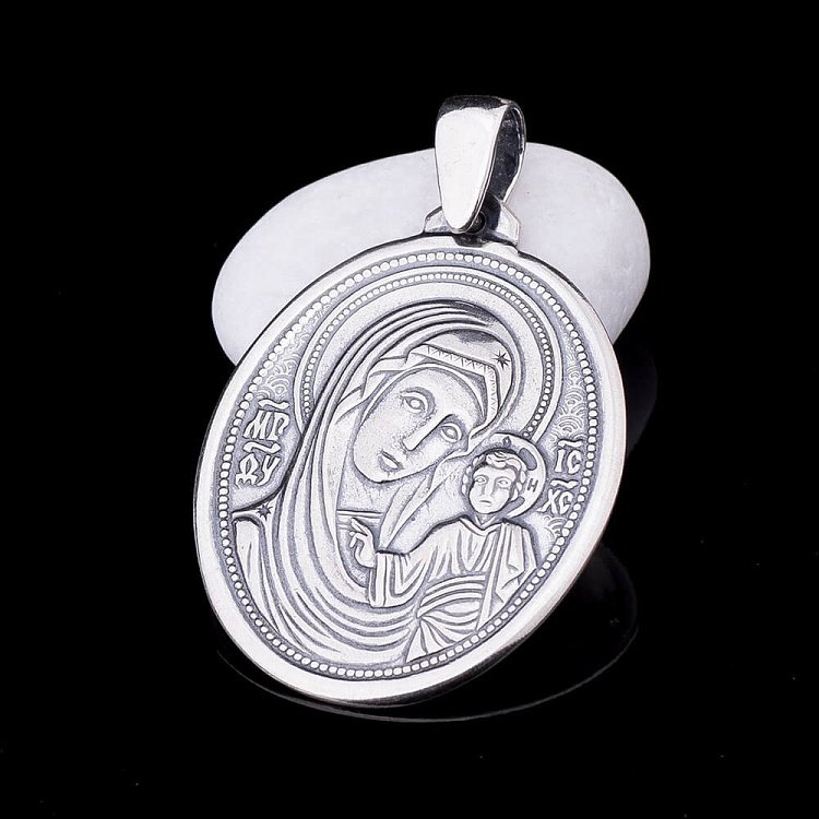 Підвіска-ікона Казанської Божої Матері 13856 від ювелірного магазину Онікс