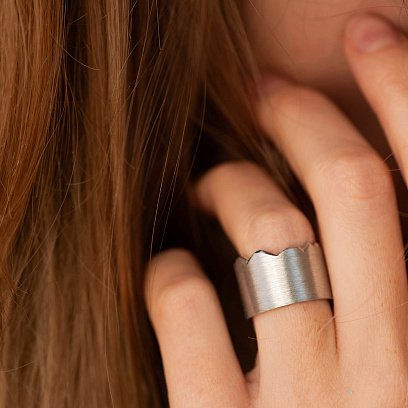 Серебряное кольцо "Gwen" 112819 №2