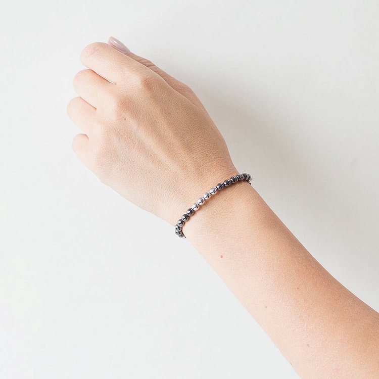 Золотой браслет "Шарики" б02673 от ювелирного магазина Оникс - 1