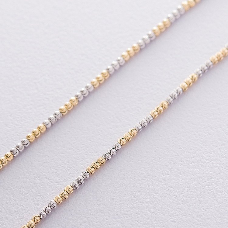 Золотая шариковая цепочка ц00302 от ювелирного магазина Оникс