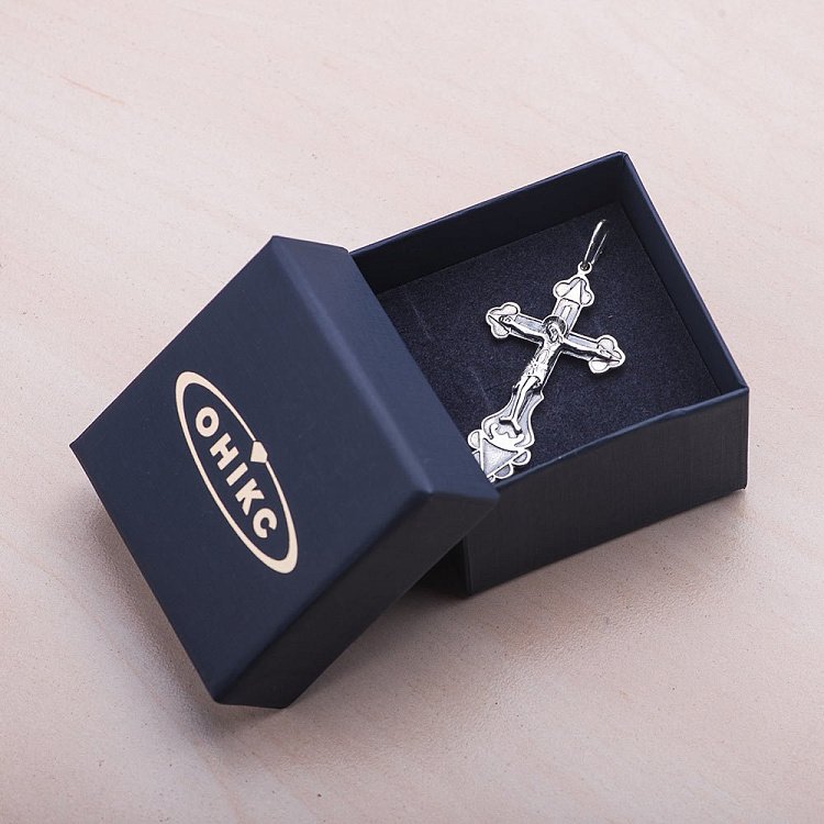 Срібний православний хрест 13402 від ювелірного магазину Онікс - 2