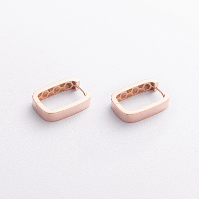 Серьги "Jane" в красном золоте с09759 №2
