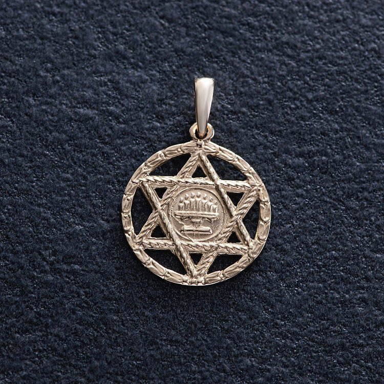 Золота підвіска "Зірка Давида" п03885 від ювелірного магазину Онікс - 1