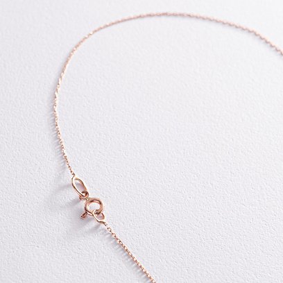 Золоте кольє "Нескінченність" з фіанітом кол01997 №4