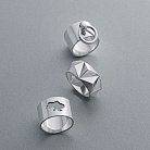 Широкое серебряное кольцо БДСМ 112648 от ювелирного магазина Оникс - 9