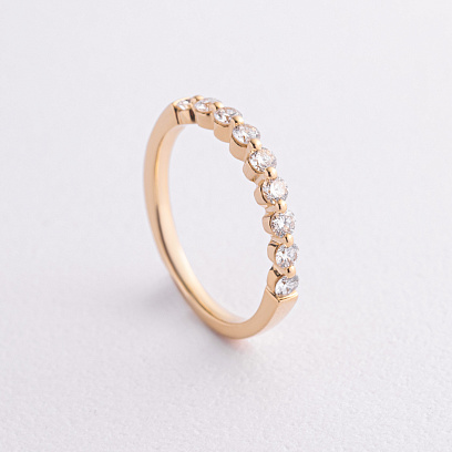 Золотое кольцо с бриллиантами кб0593ri