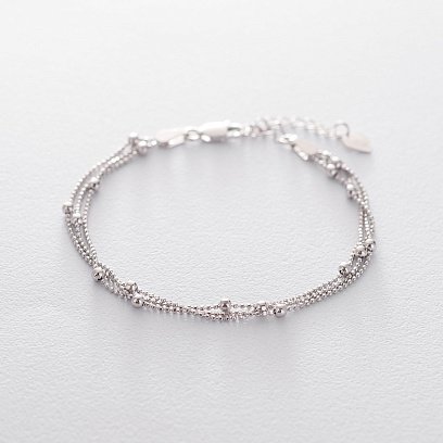 Срібний браслет з кульками 141370