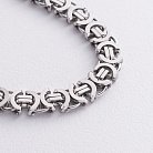 Мужской серебряный браслет (Евро 0.7 см) рс216915 от ювелирного магазина Оникс - 3