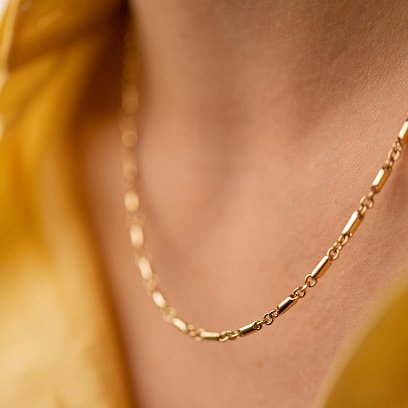 Кольє - ланцюжок у жовтому золоті ц00494 №2