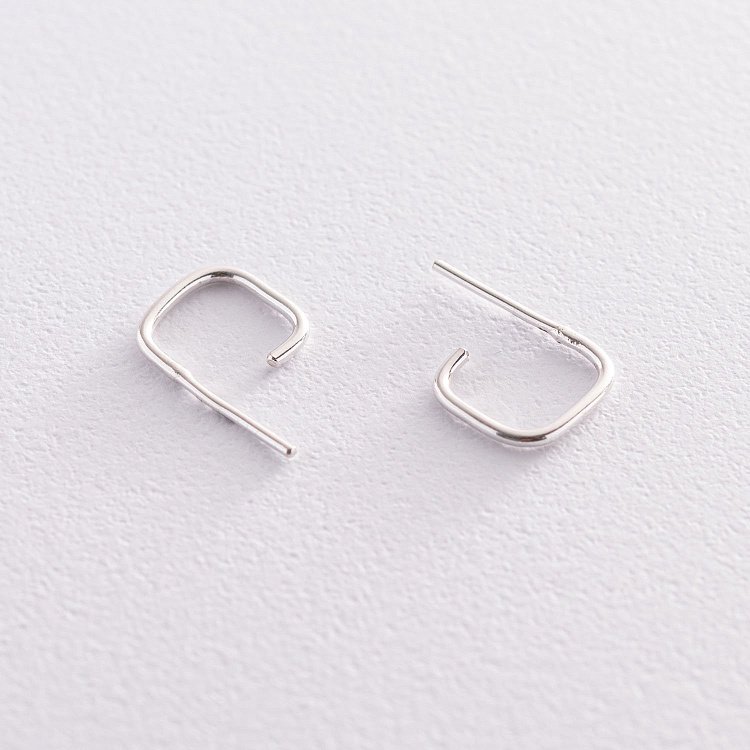 Сережки - пусети "Еліс" в сріблі 122989 від ювелірного магазину Онікс