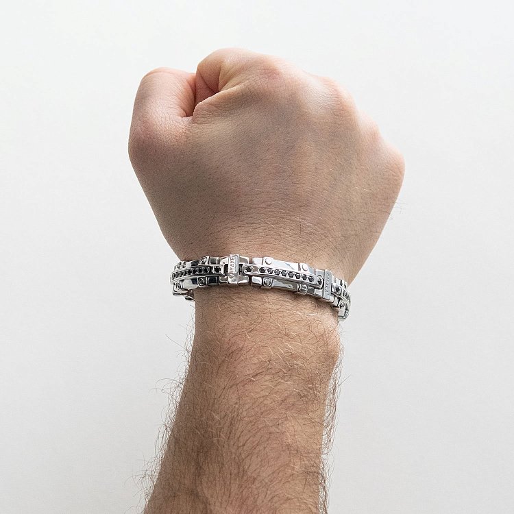 Чоловічий срібний браслет Baraka Б0025р від ювелірного магазину Онікс - 1