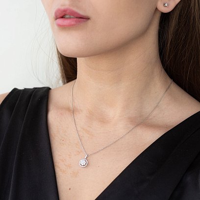 Золотой кулон с бриллиантами п114 №2