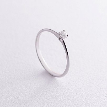 Помолвочное золотое кольцо с бриллиантом 229421121