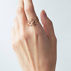 Золотое кольцо "Helen" к08413 от ювелирного магазина Оникс - 3