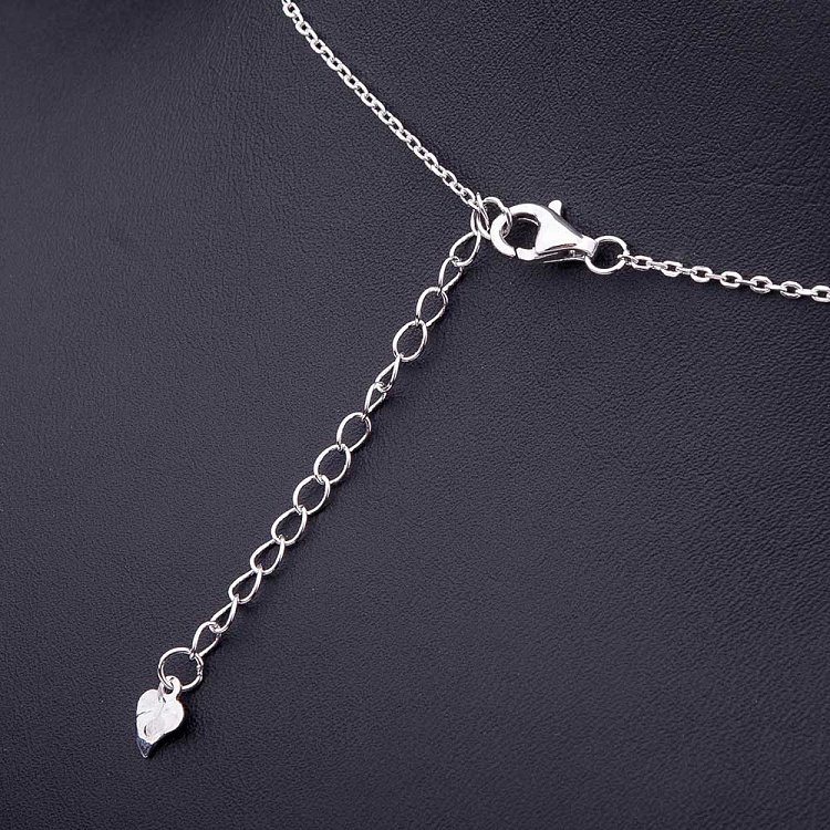 Срібне кольє "Конюшина" з перламутром 18205 від ювелірного магазину Онікс - 2