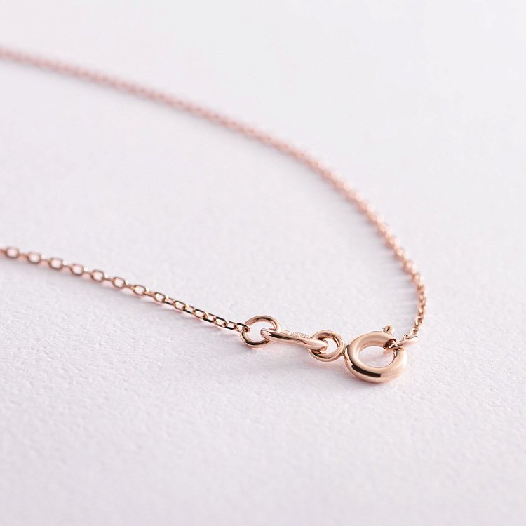 Кольє "Серце і кола" в червоному золоті кол01651 від ювелірного магазину Онікс - 3