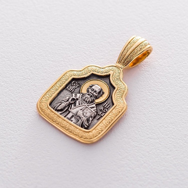 Ладанка "Святитель Миколай Чудотворець" 132898 від ювелірного магазину Онікс - 5