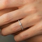 Помолвочное кольцо с бриллиантами (белое золото) 225761121 от ювелирного магазина Оникс - 3