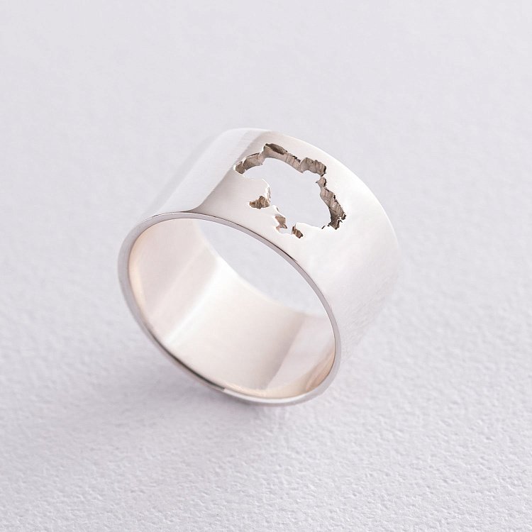 Серебряное кольцо "Моя Украина" 112211 от ювелирного магазина Оникс - 14