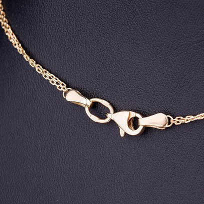 Колье золотое с натуральными камнями кол00530 №6