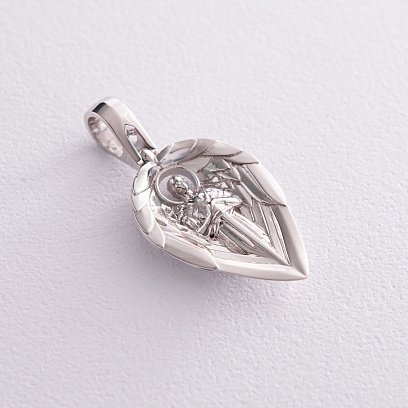 Кулон "Ангел Хранитель" у білому золоті 129481121 №8