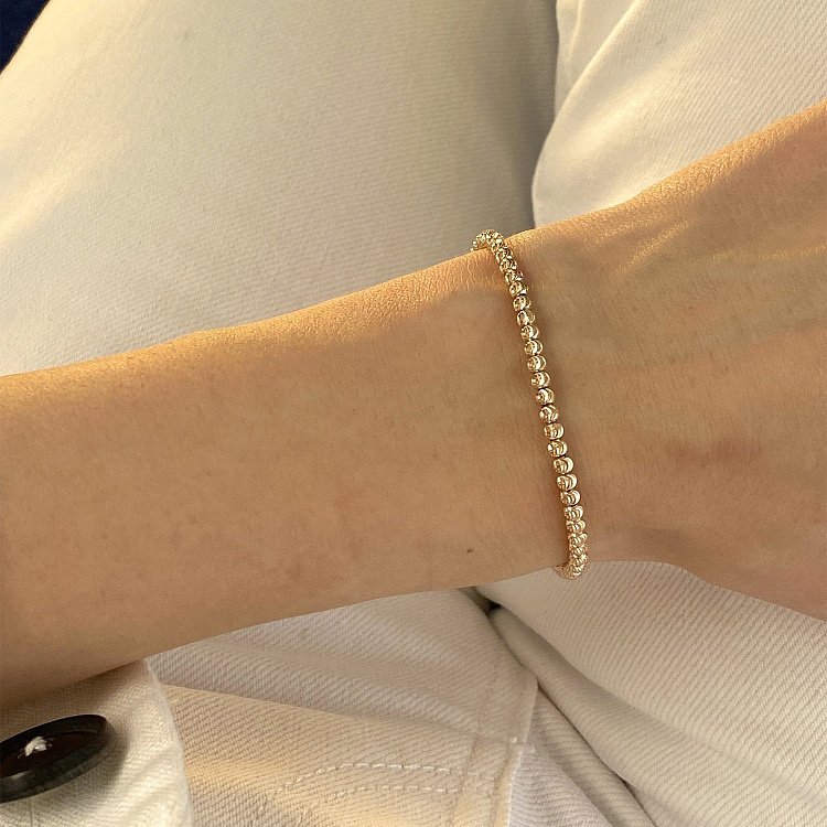 Браслет из красного золота б04169 от ювелирного магазина Оникс - 4