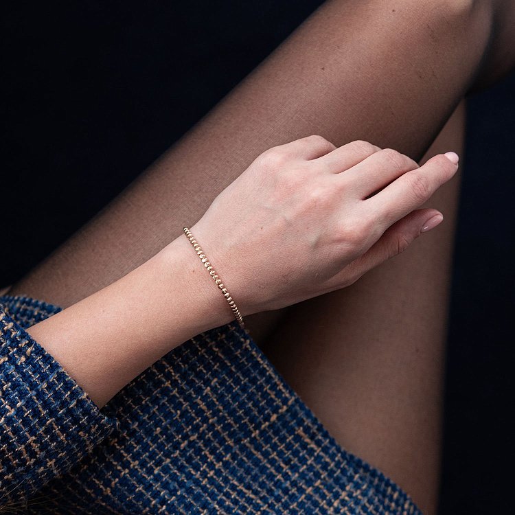 Браслет из красного золота б04169 от ювелирного магазина Оникс - 1