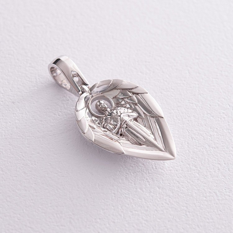 Кулон "Ангел Хранитель" у білому золоті 129481121 від ювелірного магазину Онікс - 7