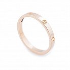 Женское золотое кольцо без камней к05220 от ювелирного магазина Оникс