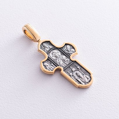 Православний хрест "Господь Вседержитель. Ікона Божої Матері" Незламна Стіна " 131465