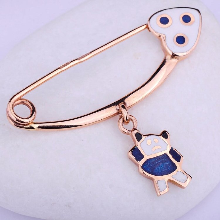 Золота шпилька (емаль) зак00104 від ювелірного магазину Онікс