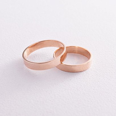 Золотое обручальное кольцо "Американка" (возможна гравировка) обр00002ш4 №3