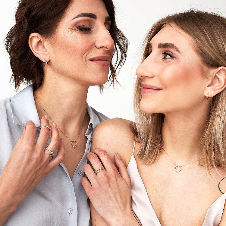 Сережки "Сердечки" в білому золоті с07068 від ювелірного магазину Онікс - 8