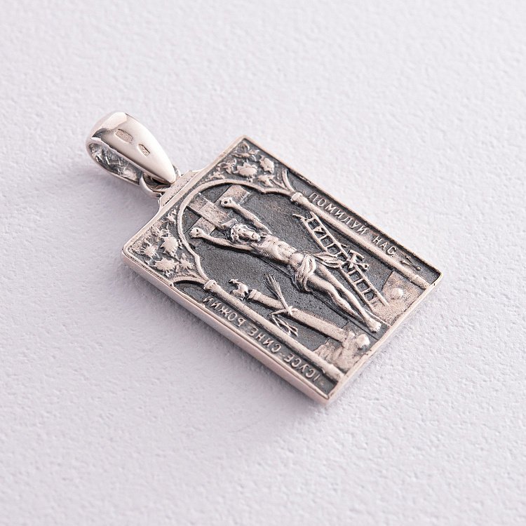 Православный серебряный кулон 133135 от ювелирного магазина Оникс - 1