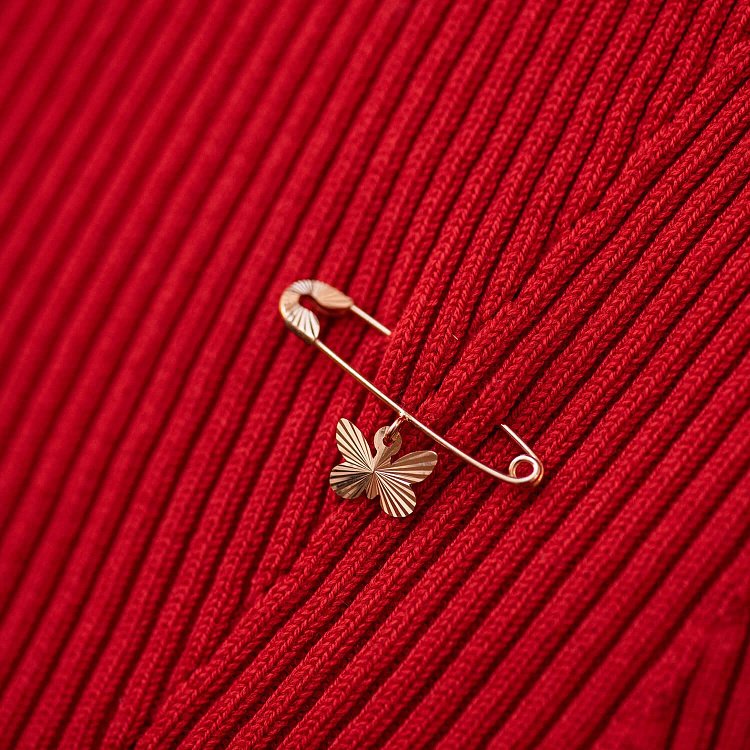 Золота шпилька "Метелик" зак00350 від ювелірного магазину Онікс - 3