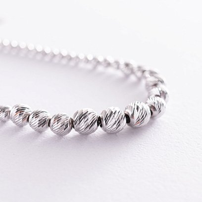 Срібний браслет "Кульки" 141501 №3