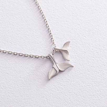Срібне кольє "Хвіст кита" 181057