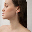 Золотые серьги с бриллиантами сб0625lg от ювелирного магазина Оникс - 3