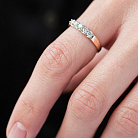 Золотое кольцо с бриллиантами 12055аг от ювелирного магазина Оникс - 2