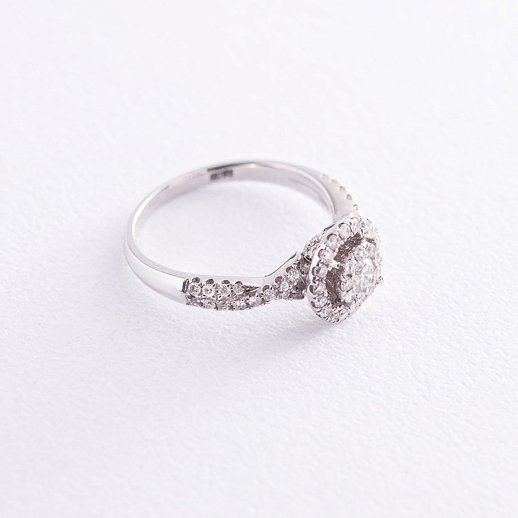 Золотое кольцо с бриллиантами к393 от ювелирного магазина Оникс - 2