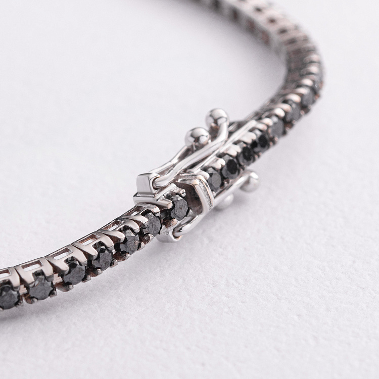 Браслет Теніс у білому золоті з діамантами бб0045л - 2 Браслет Теніс у білому золоті з діамантами бб0045л від ювелірного магазину Онікс - 2